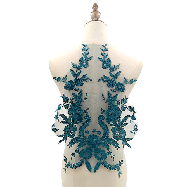 Embroidered Bodice Applique #2 - LA#6 - 8 Colours