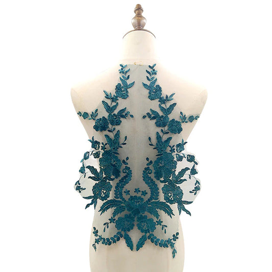 Embroidered Bodice Applique #2 - LA#6 - 8 Colours