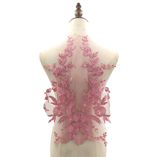 Embroidered Bodice Applique #2 - LA#6 - 8 Colours