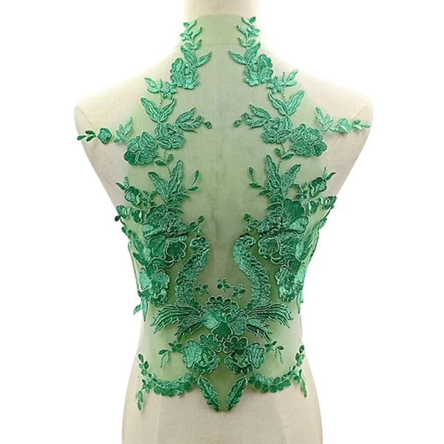 Embroidered Bodice Applique #2 - LA#6 - 8 Colours