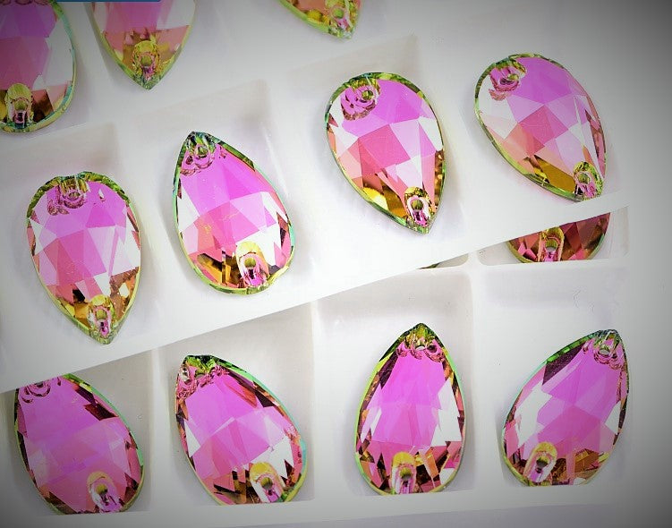 K9 Vitrail Rose Teardrop