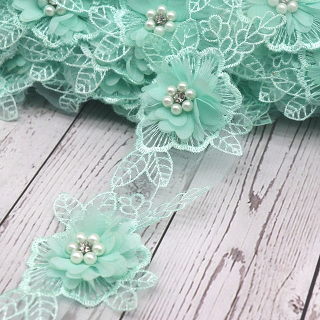Delicate Flower Trim - 7 Colours-DF07