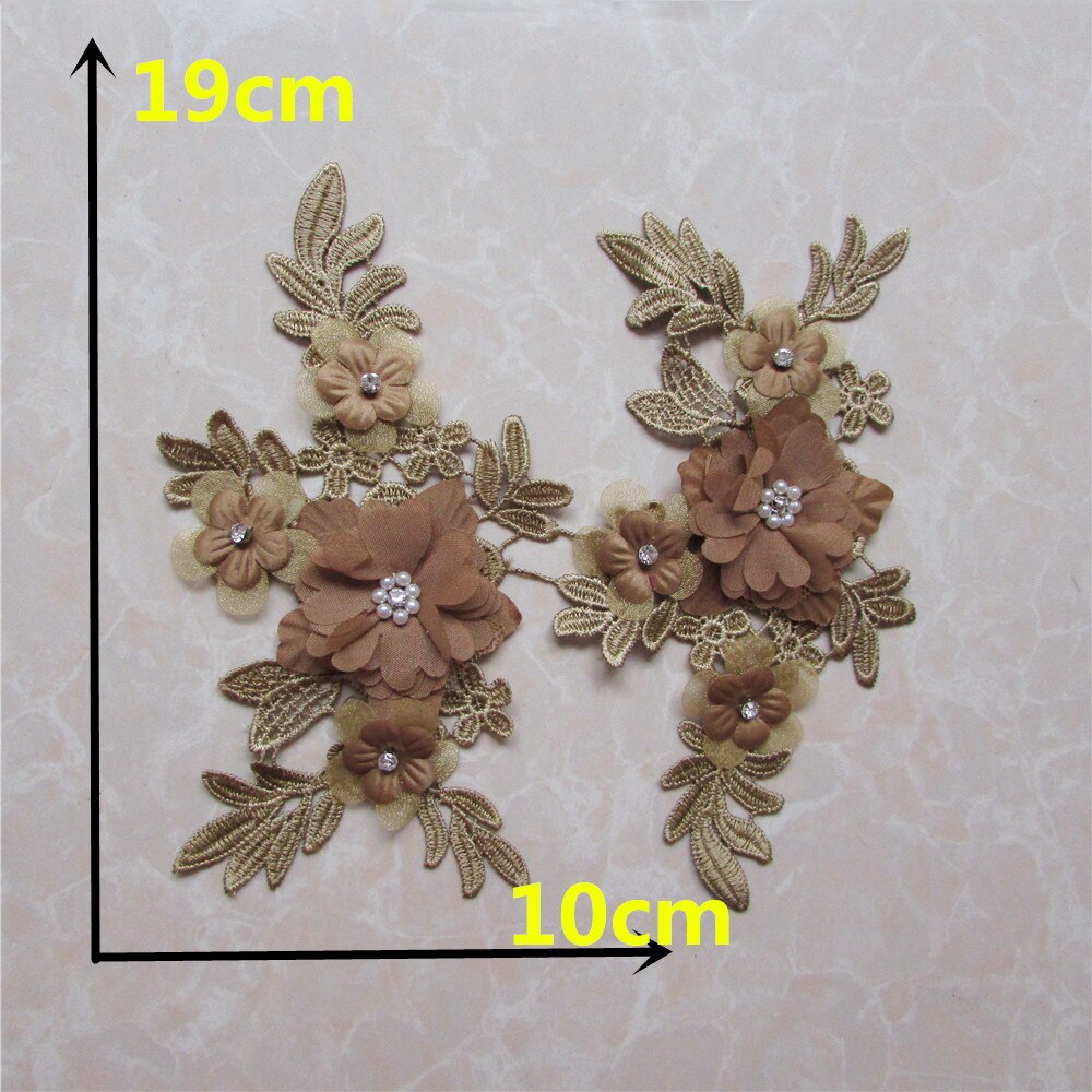 Small 3D Flowers - 5 Colours