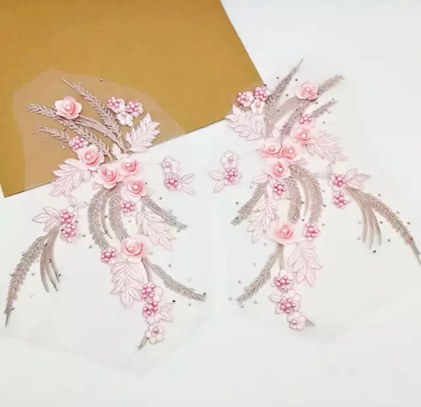 3D Flowers & Pearls Mirror Pairs - 15 Colours