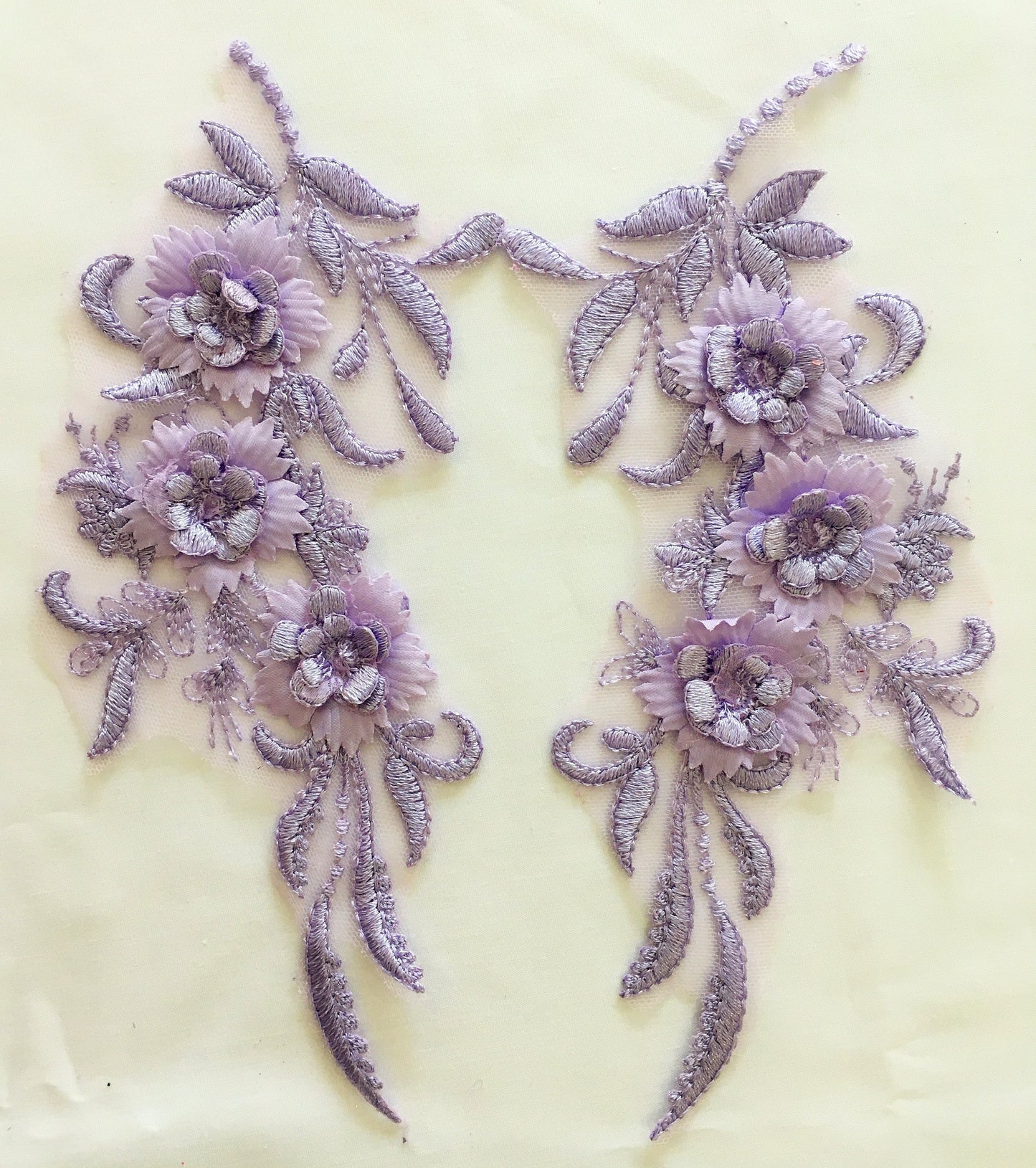 3D Flower Applique SML - 3D#66 - 3 Colours