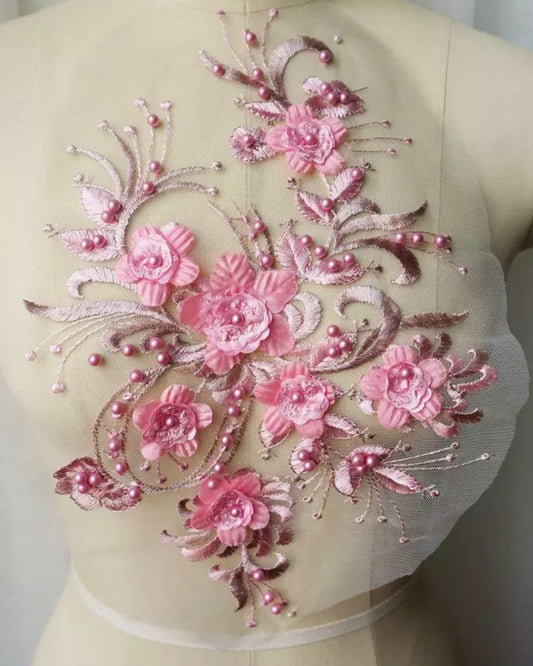 Large 3D Delicate Applique - 3D#5 - 5 Colours
