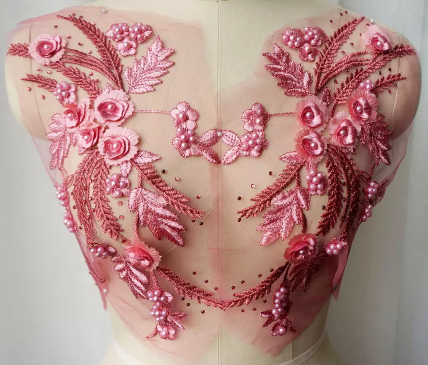 3D Flowers & Pearls Mirror Pairs - 15 Colours