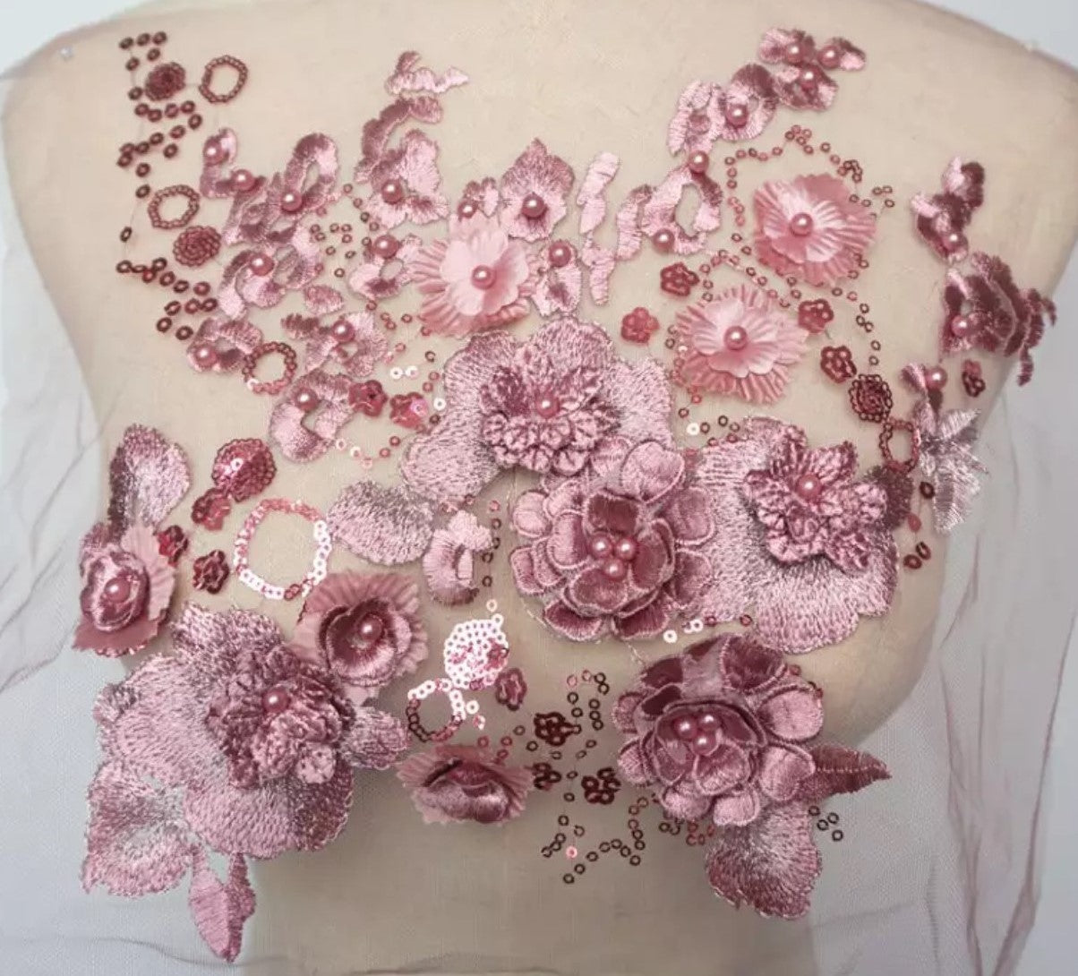 Large 3D Flowers - 3D#18 - 4 Colours