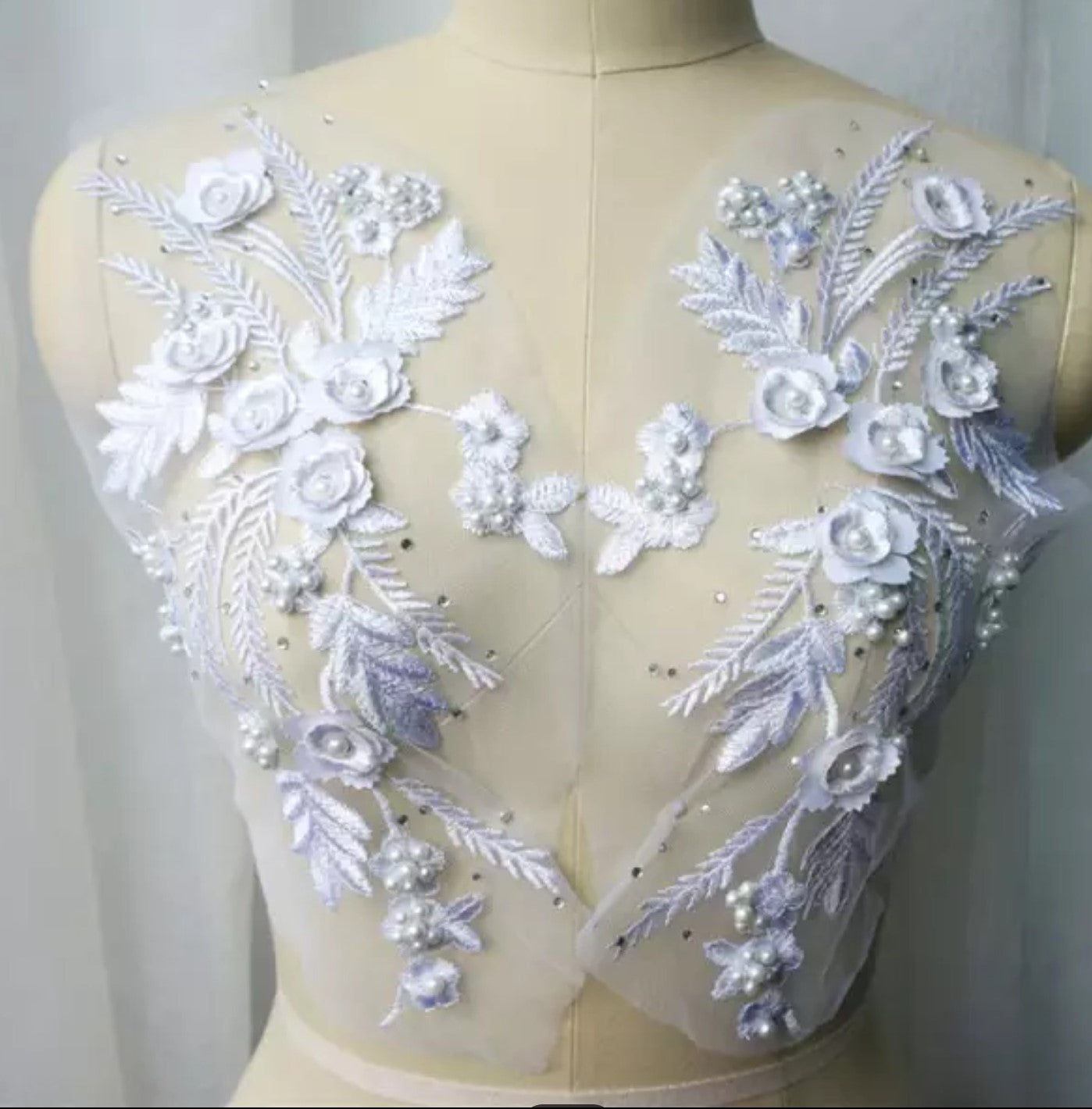 3D Flowers & Pearls Mirror Pairs - 15 Colours