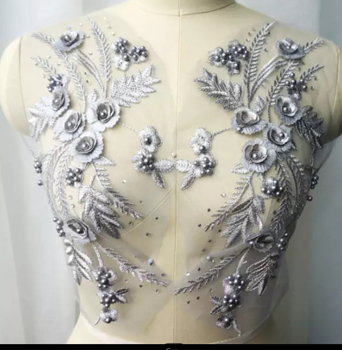 3D Flowers & Pearls Mirror Pairs - 15 Colours