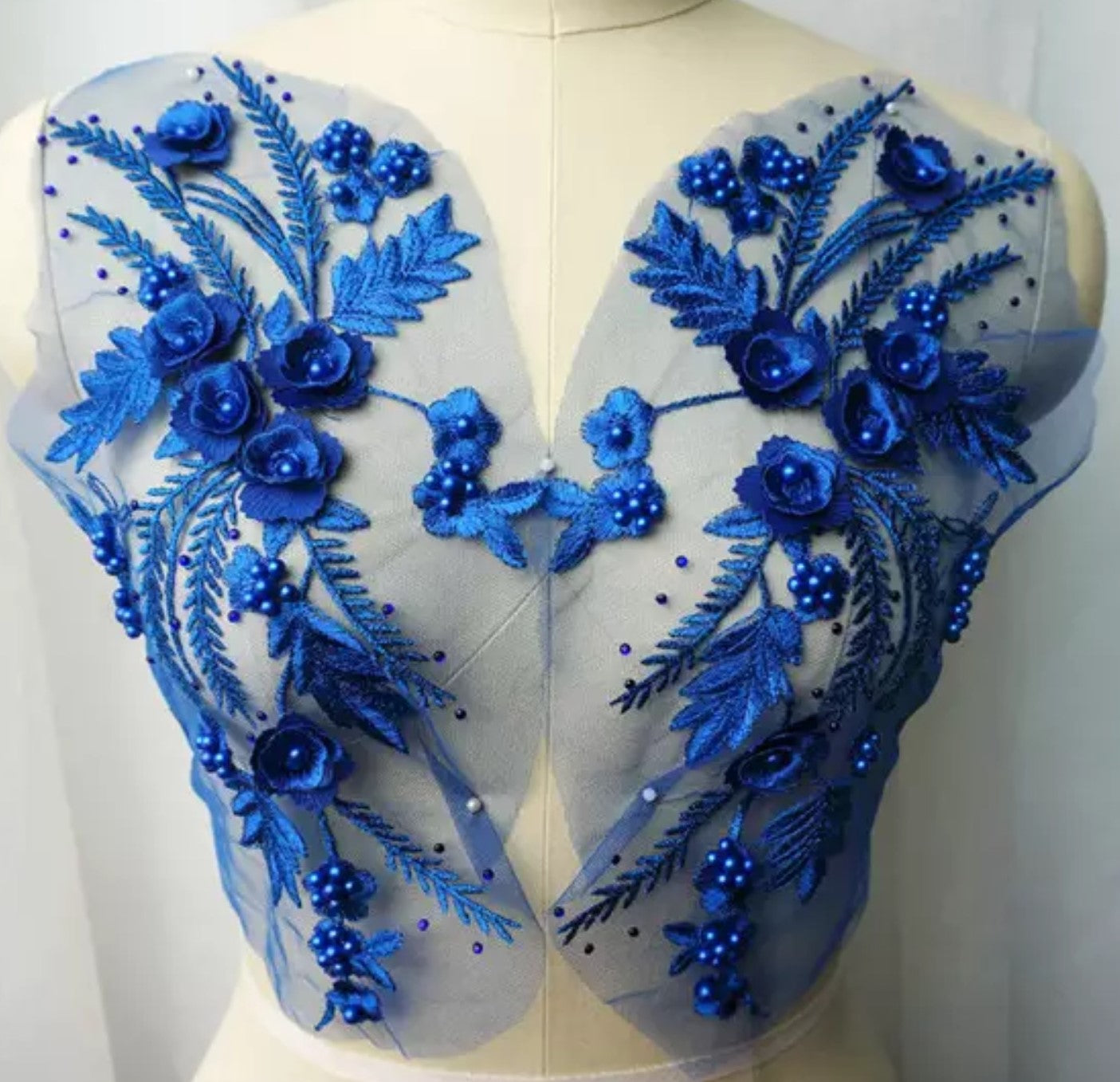 3D Flowers & Pearls Mirror Pairs - 15 Colours