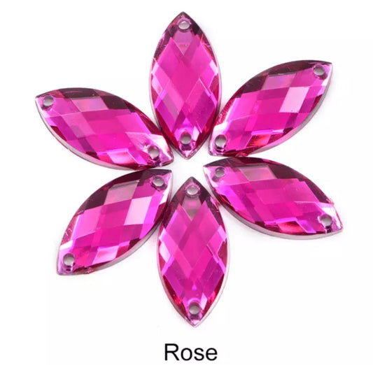 Rose Navette - Acrylic