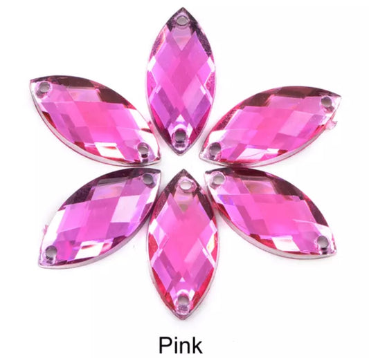 Pink Navette - Acrylic