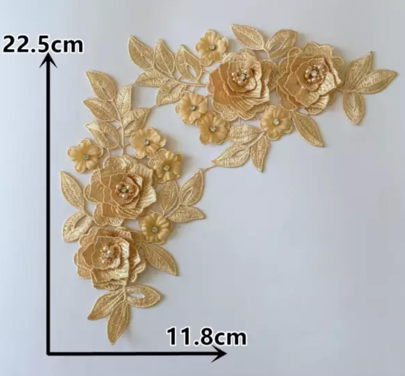 Medium Flowers and Pearls #1 -3D#36- 5 Colours