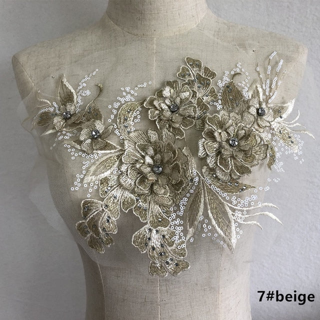 3D Flowers with Metallic Thread #10 - 7 Colours