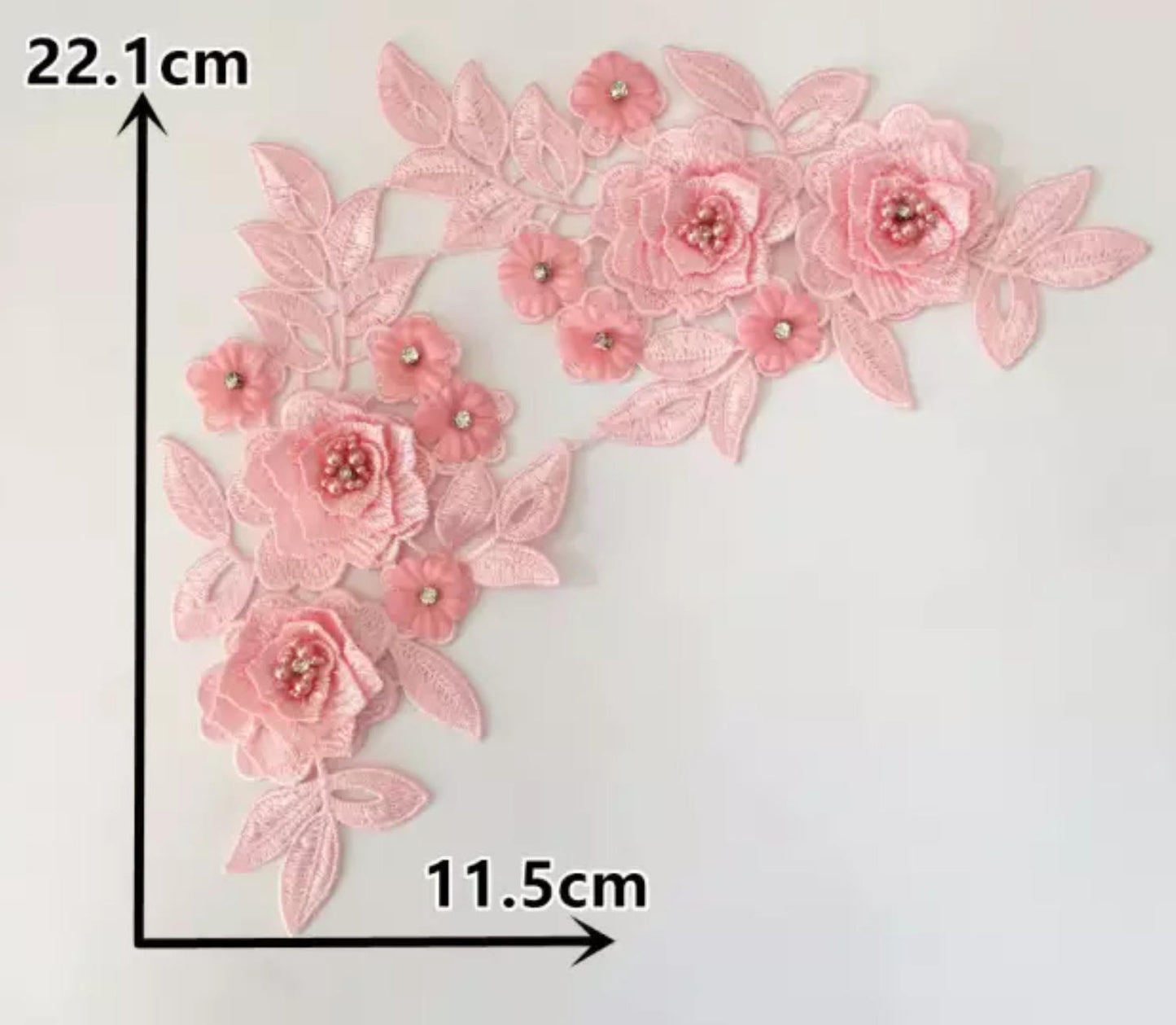 Medium Flowers and Pearls #1 -3D#36- 5 Colours