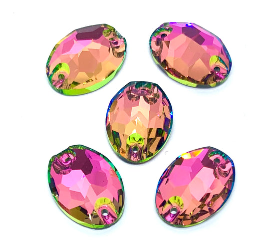 K9 Vitrail Rose Oval