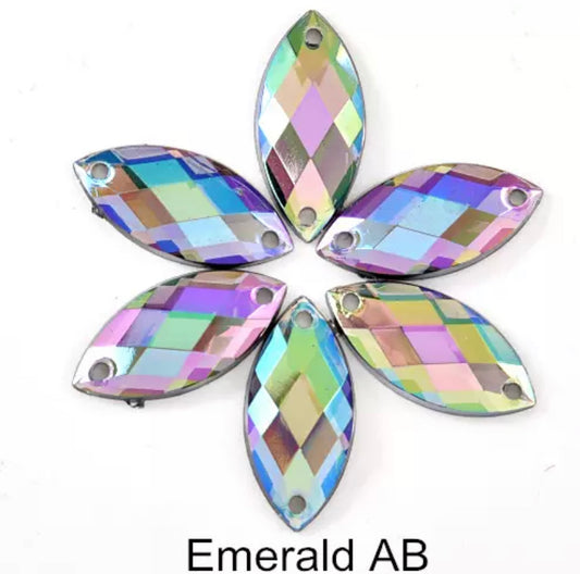 Emerald AB Navette - Acrylic