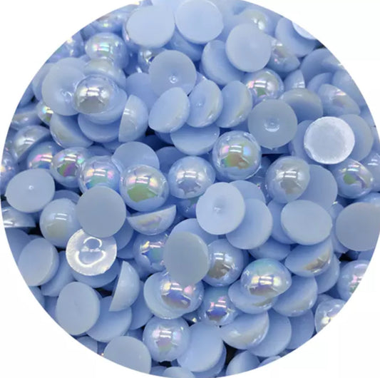 Baby Blue AB - 1/2 Pearls