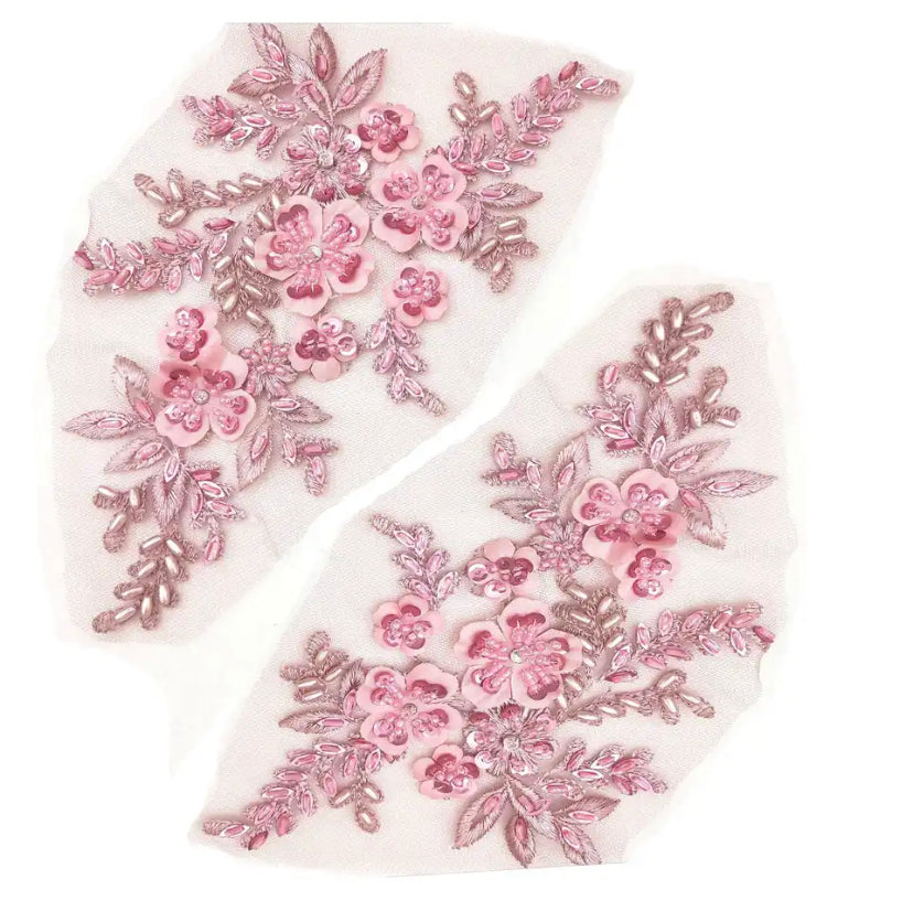 Beaded Flower Applique #4