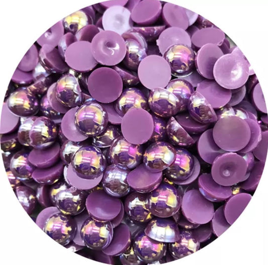 Purple AB - 1/2 Pearls