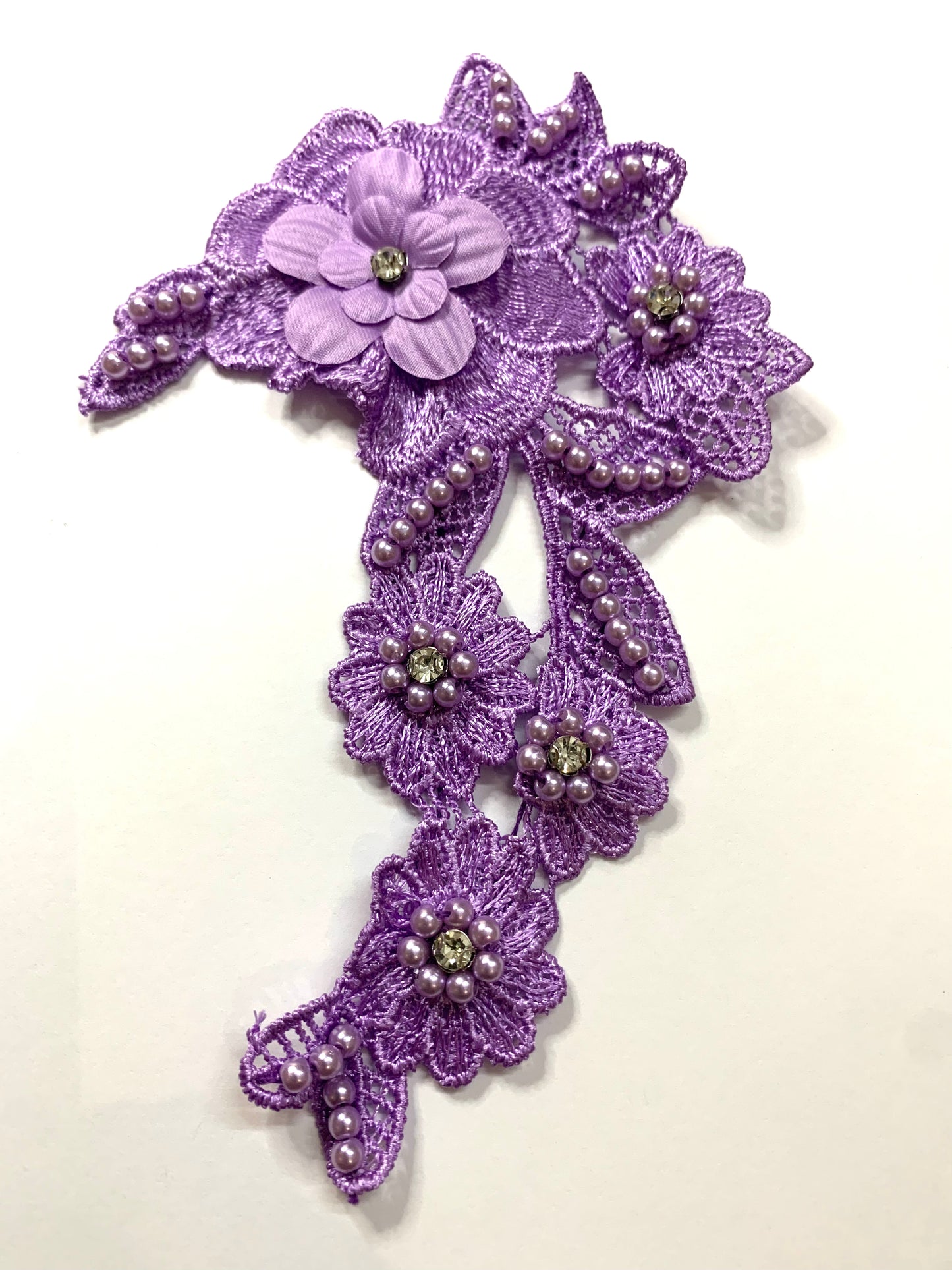 3D Flowers with Pearls SML - 3D#62 - 8 Colours