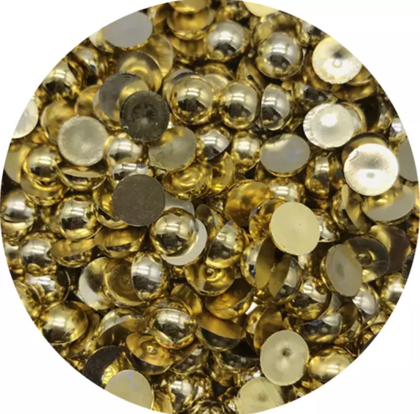 Metallic Gold - 1/2 Pearls
