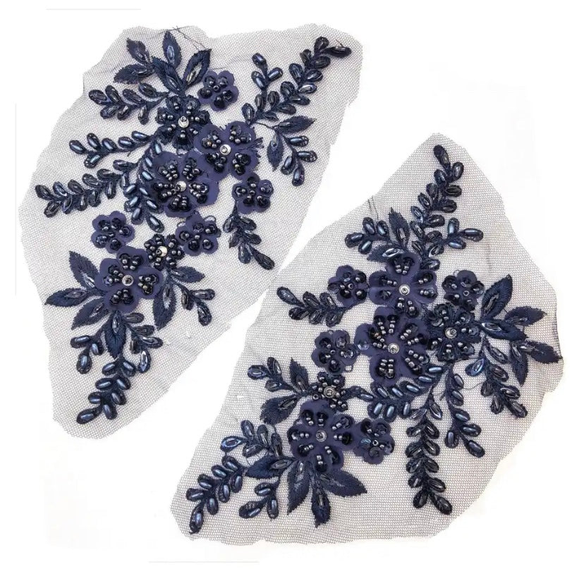 Beaded Flower Applique #4