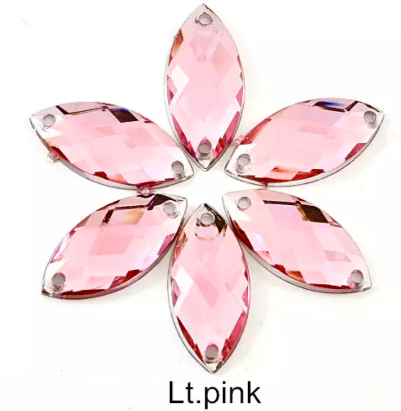 Light Pink Navette - Acrylic