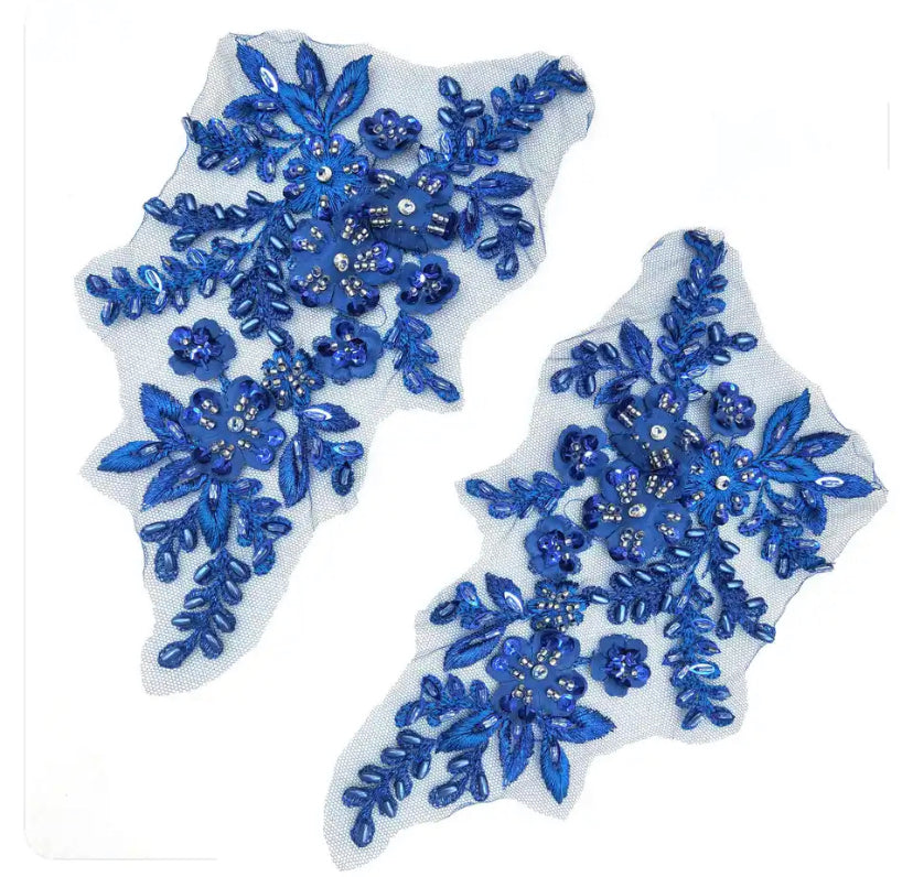 Beaded Flower Applique #4