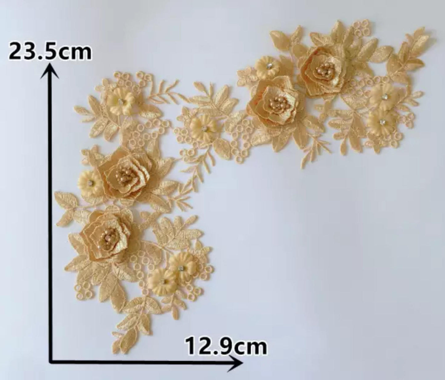 Medium Flowers and Pearls #2 - 3D#37- 6 Colours