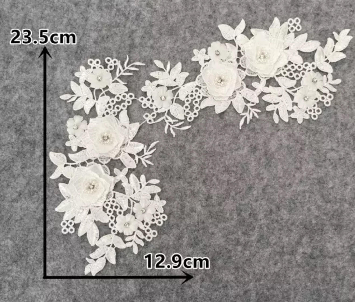 Medium Flowers and Pearls #2 - 3D#37- 6 Colours