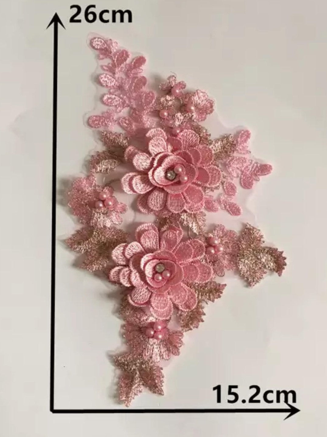 Medium Delicate 3D Flowers - 3D#50- 5 Colours