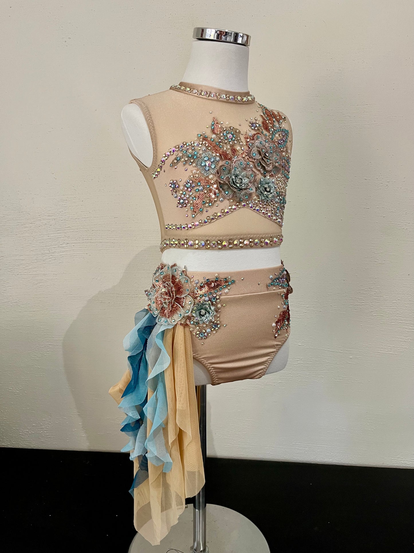 Teal and Rose Gold Lyrical Size 6