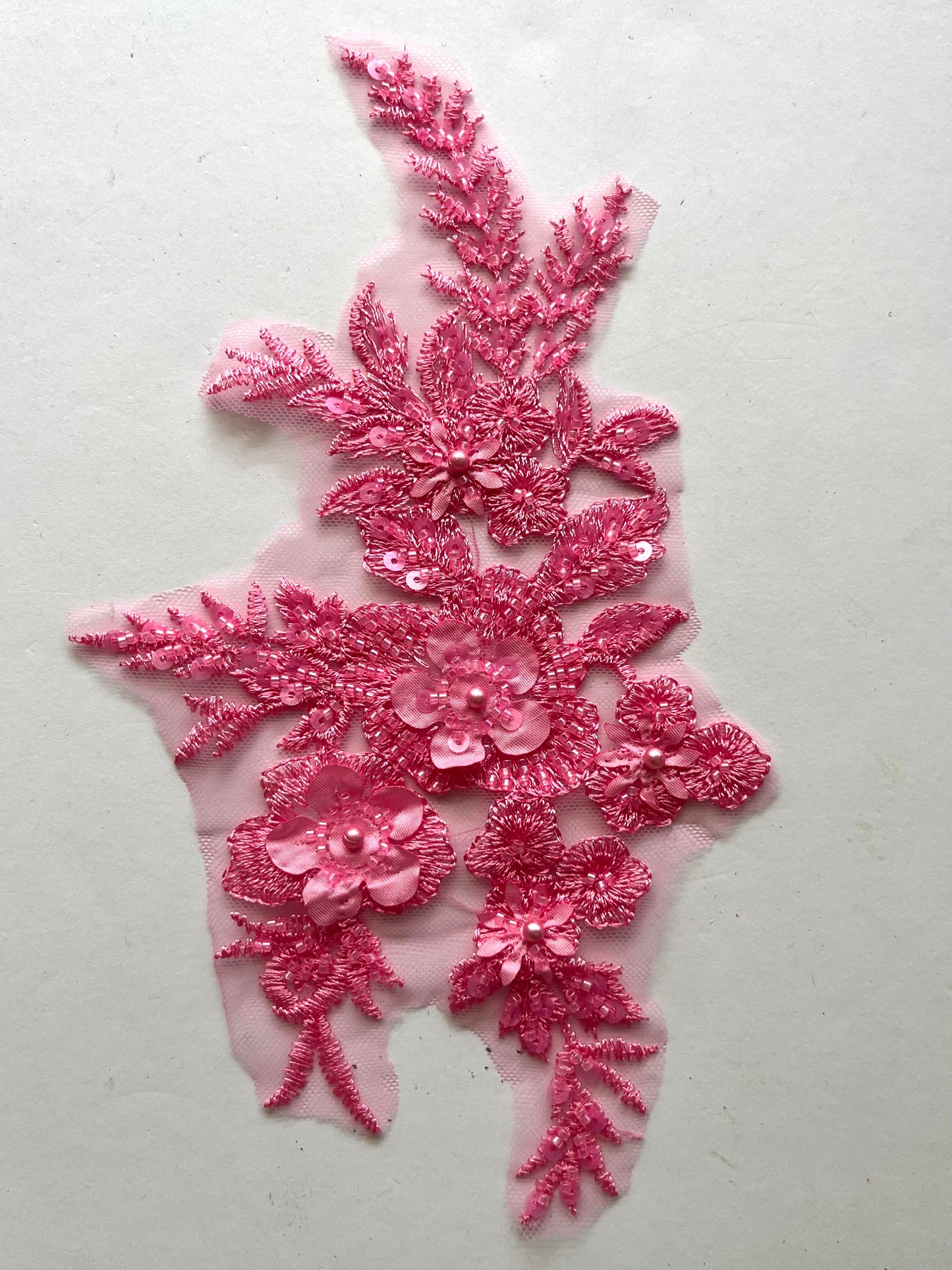 Beaded Appliqué Posy #1 - 3D#