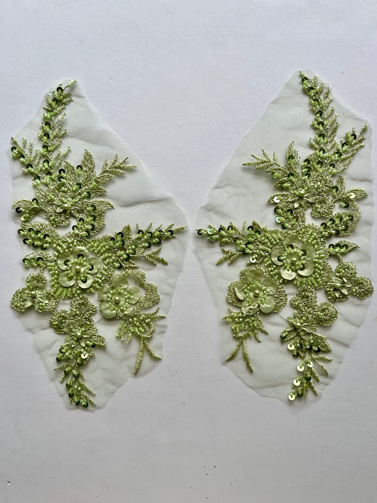 Beaded Appliqué Posy #1 - 3D#