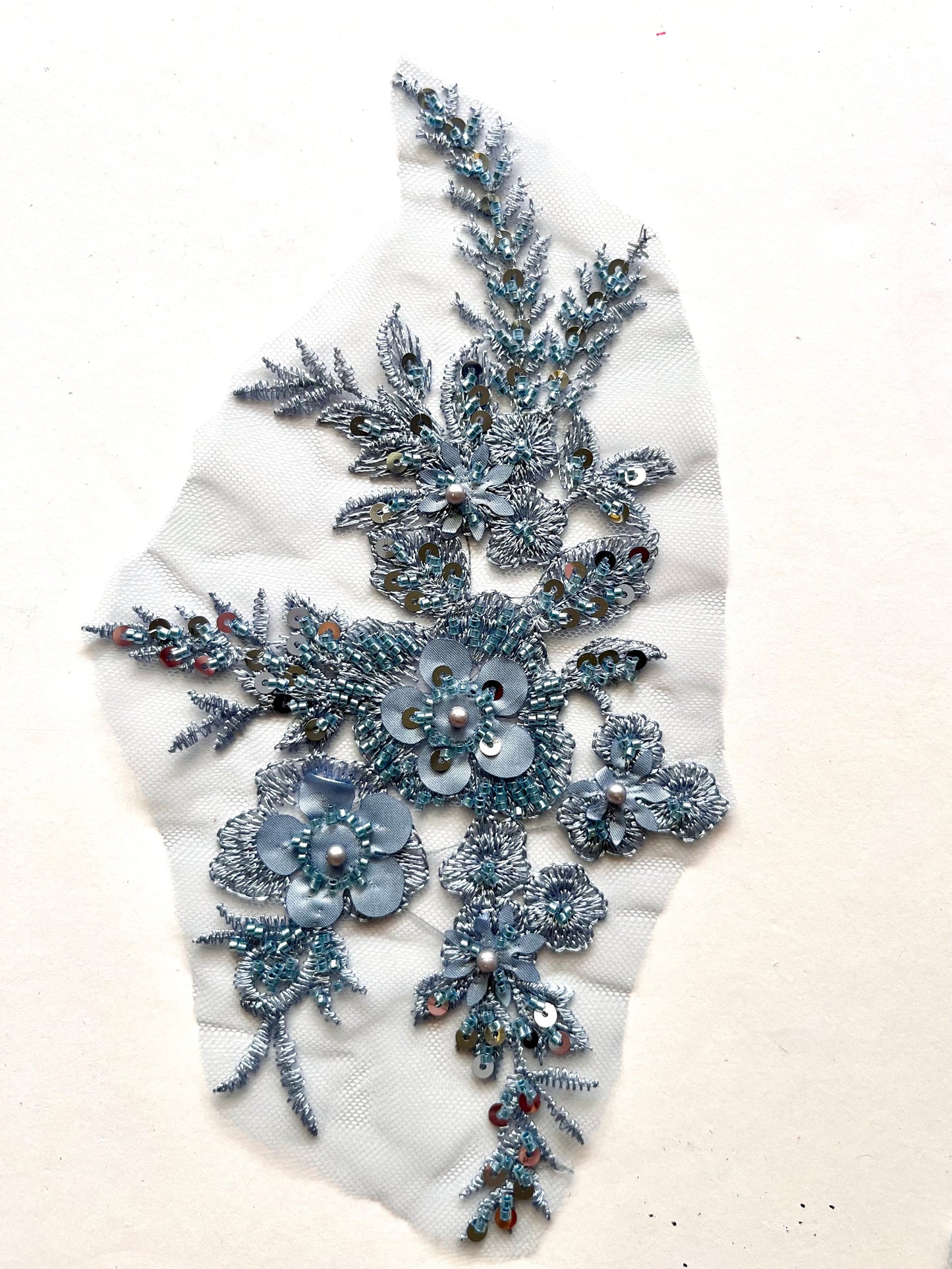 Beaded Appliqué Posy #1 - 3D#