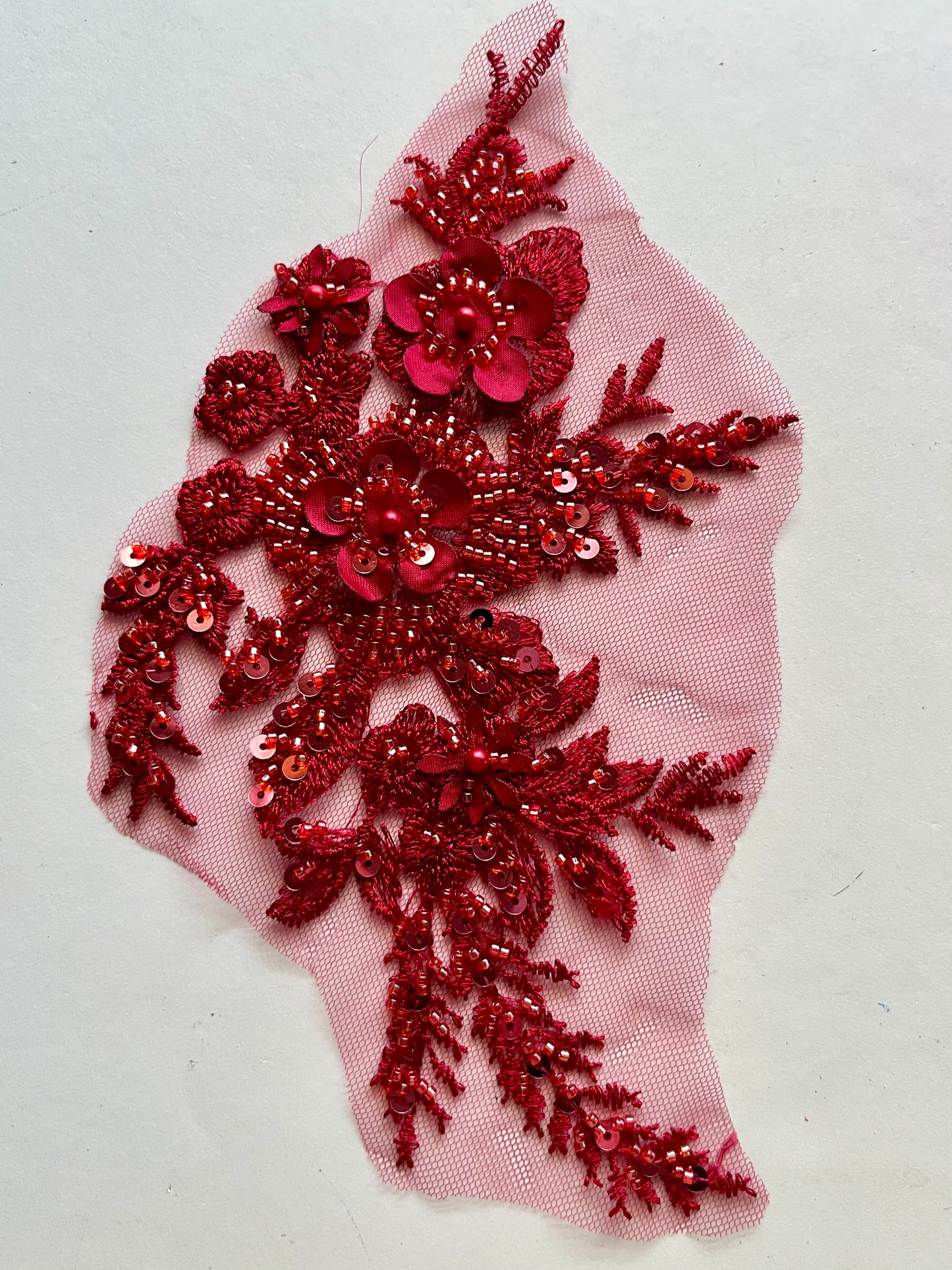 Beaded Appliqué Posy #2 - 3D#