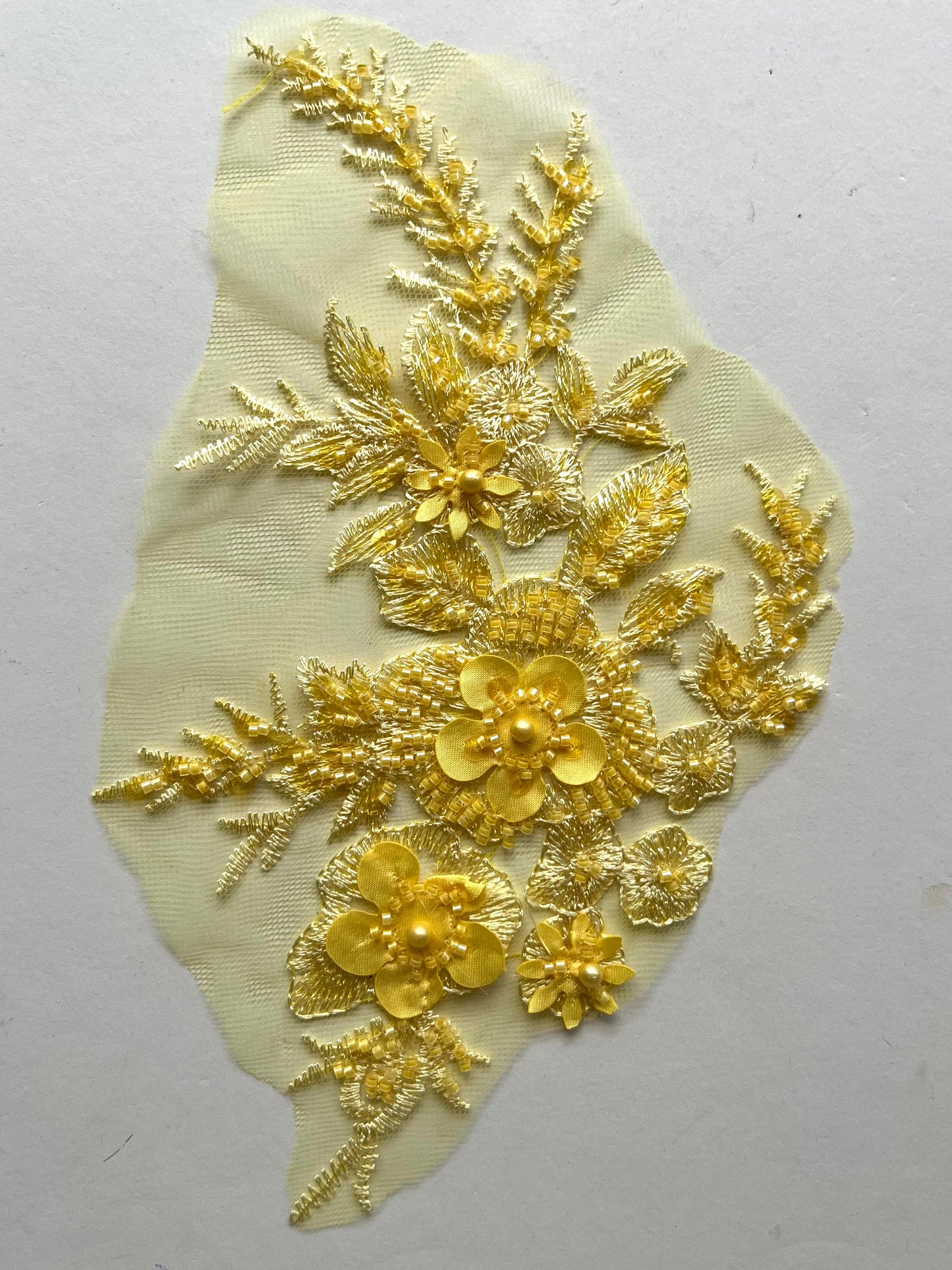 Beaded Appliqué Posy #1 - 3D#