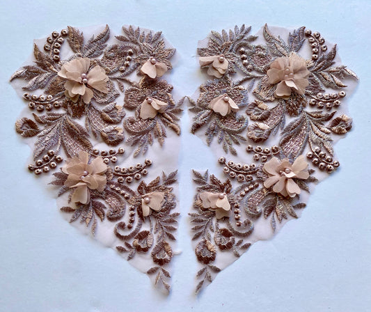 Dusky Pink Applique #7 - 3D#108