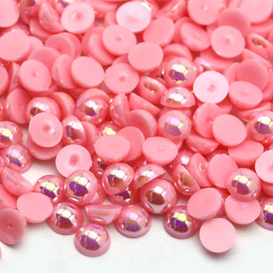 Light pink AB - 1/2 Pearls