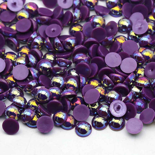 Purple AB - 1/2 Pearls