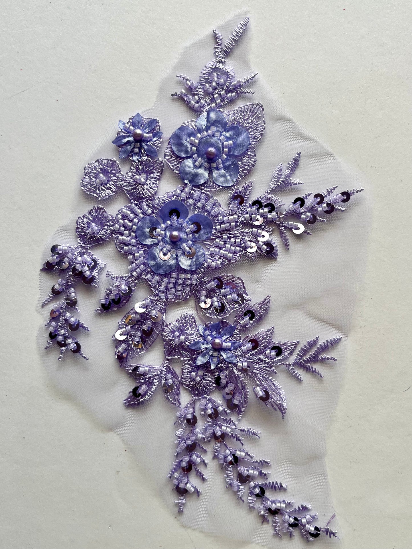 Beaded Appliqué Posy #2 - 3D#