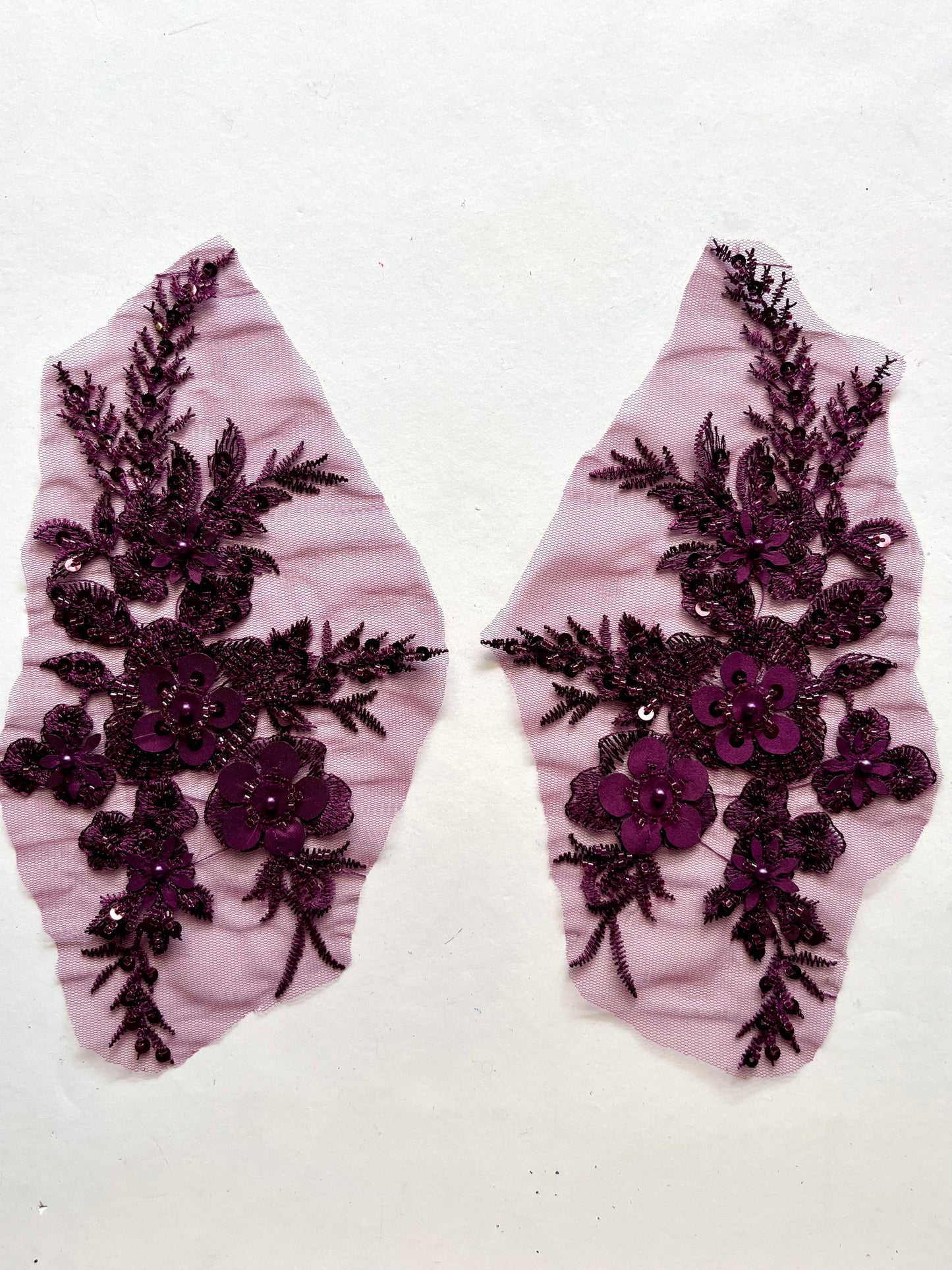 Beaded Appliqué Posy #1 - 3D#