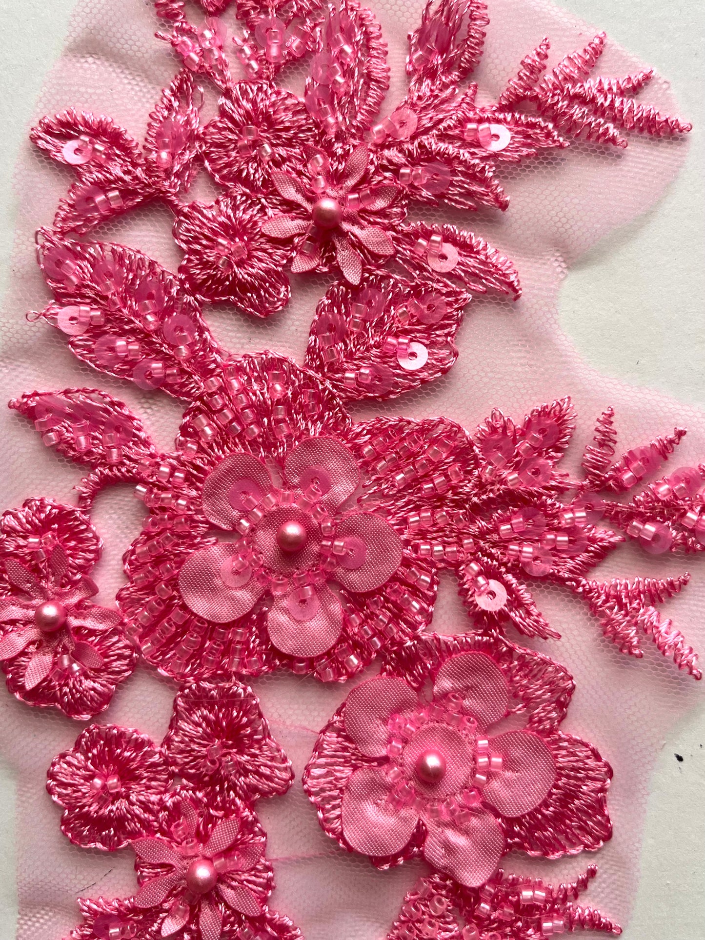 Beaded Appliqué Posy #1 - 3D#
