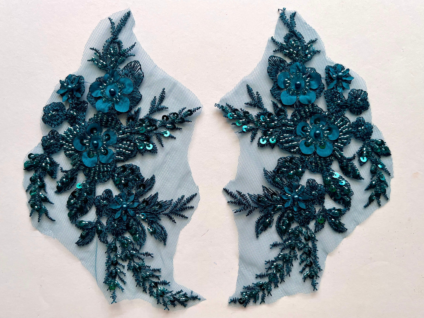 Beaded Appliqué Posy #2 - 3D#