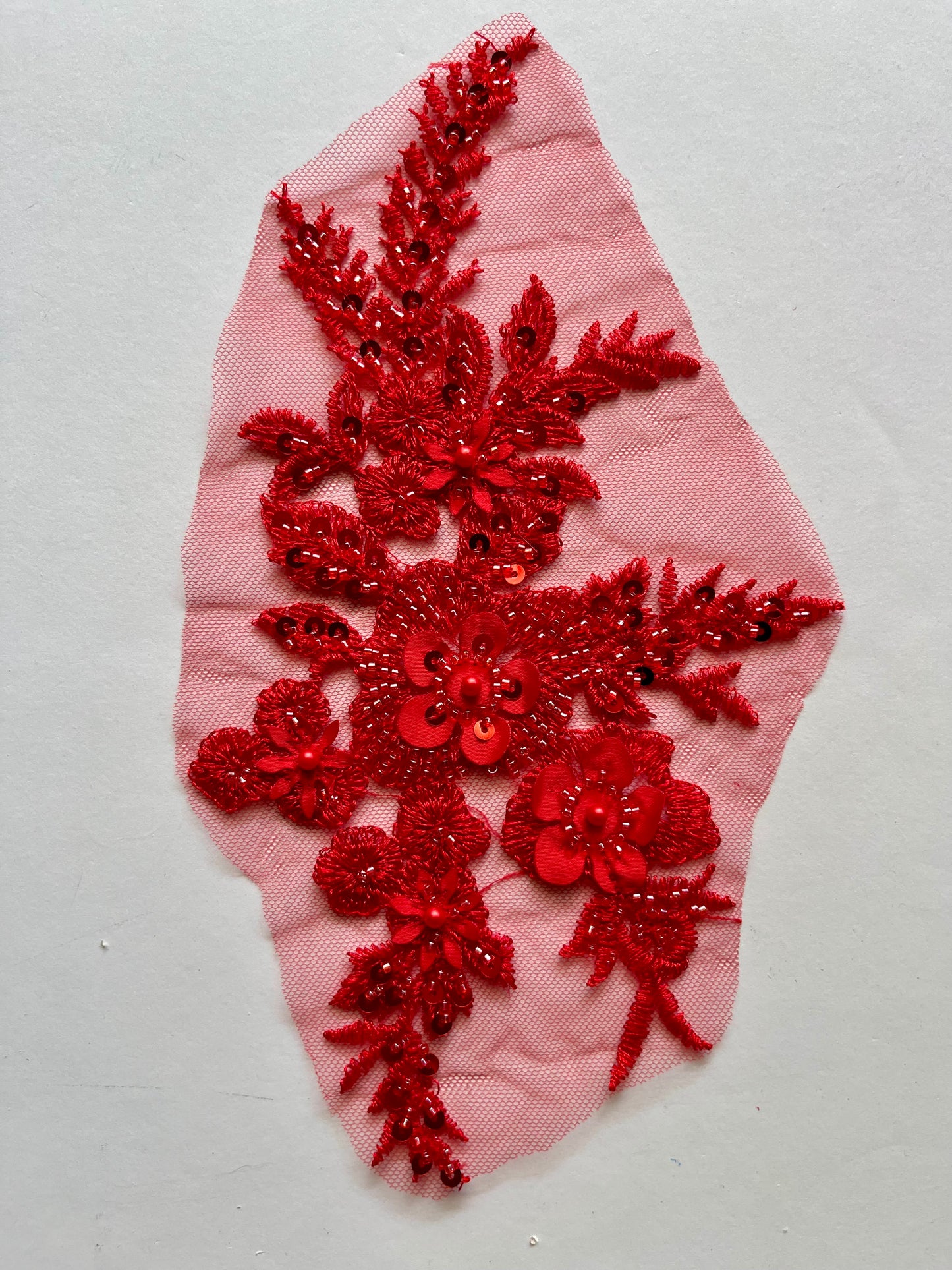Beaded Appliqué Posy #1 - 3D#
