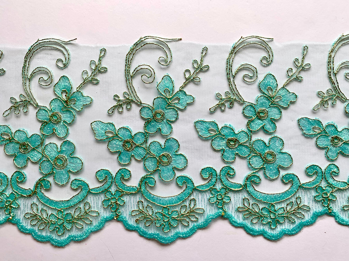 Daisy Lace Border - Mint