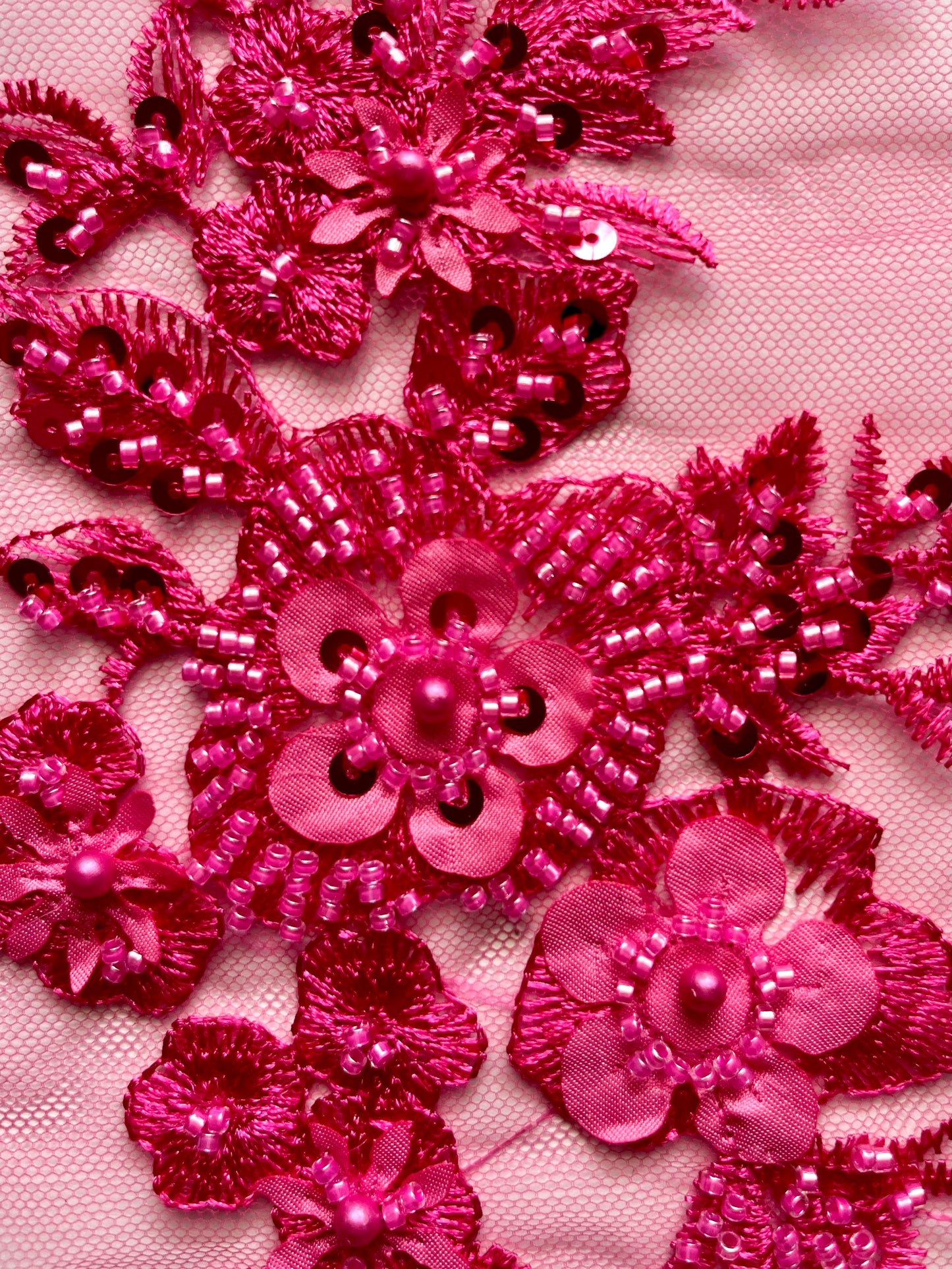 Beaded Appliqué Posy #1 - 3D#