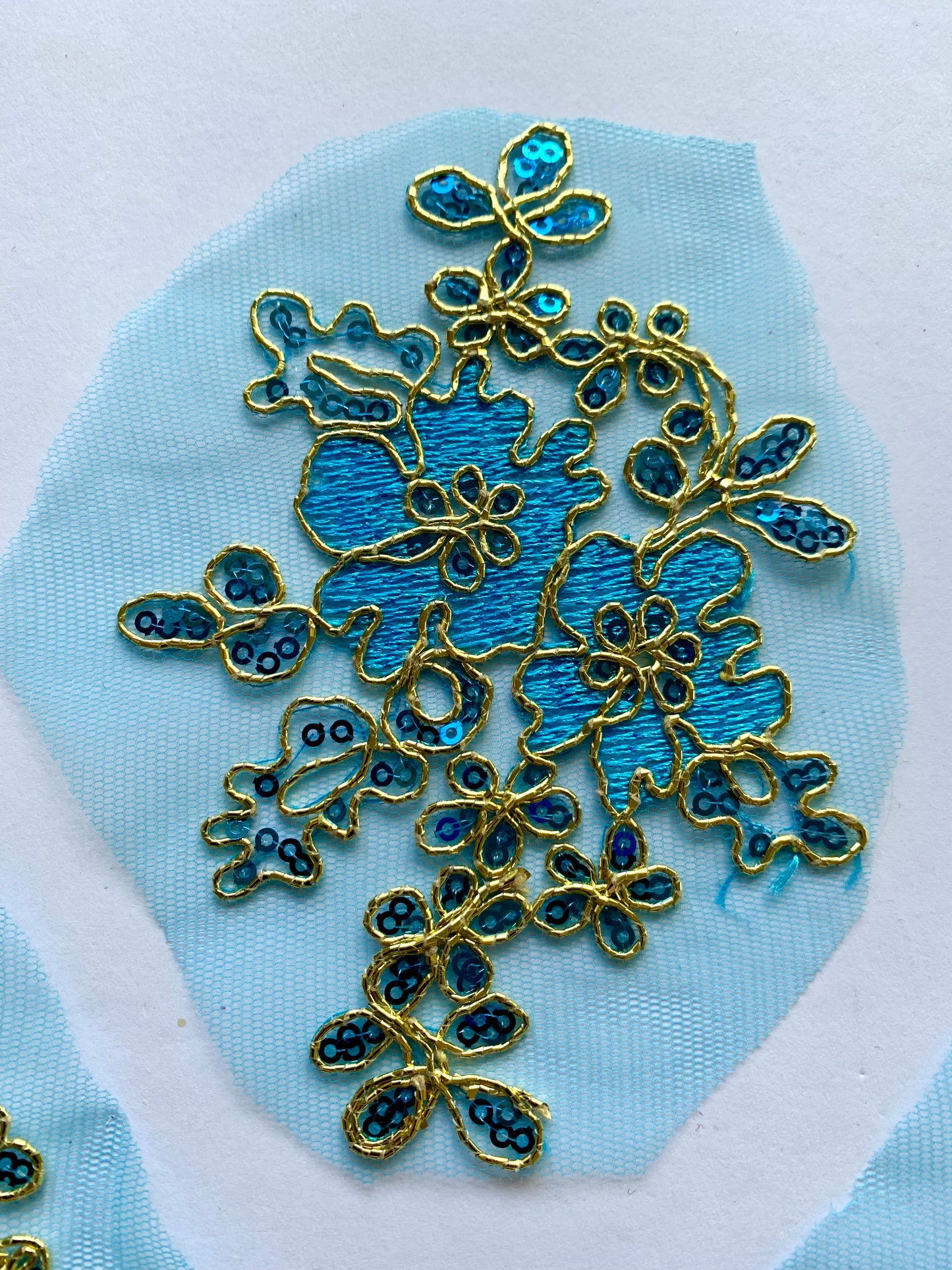 May Lace Border - Turquoise